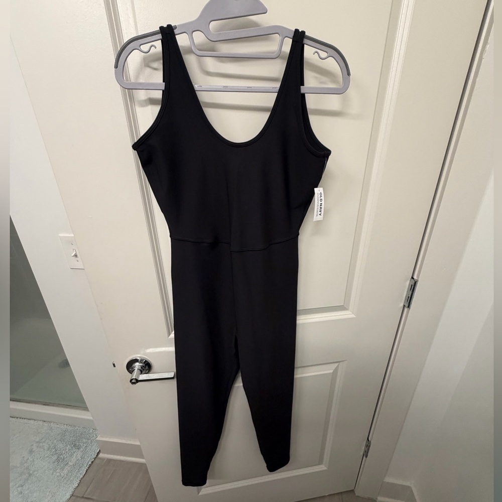 NWT Old Navy Black Scoop-Neck Jumpsuit